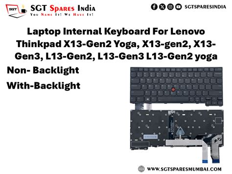 Laptop Internal Keyboard For Lenovo Thinkpad X13-Gen2 Yoga, X13-gen2 ...