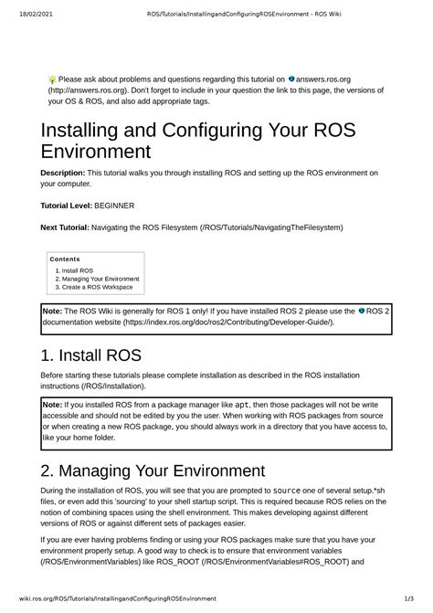 2 Creating ROS Workspace - 18/02/2021 ROS/Tutorials ...