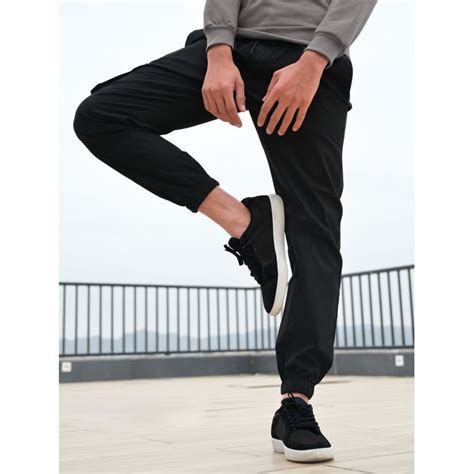 Buy Jet Black Cargo Men Jogger Pants Online in India -Beyoung