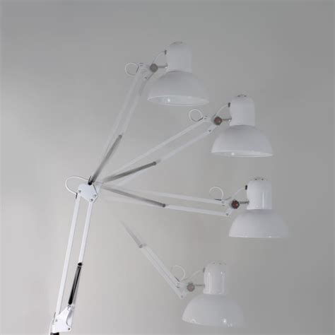 Luxo Floor Lamp White - Cristal Record Lighting