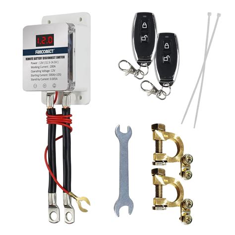 Kill Switch for Car Remote Disconnect Switch 12V 200A with LED Digital Display, Automotive ...