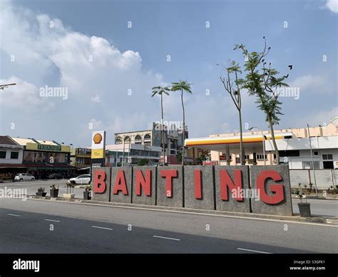Banting signage in Kuala Langat Selangor Malaysia Stock Photo - Alamy