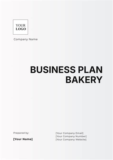 Free Business Plan Bakery Template to Edit Online