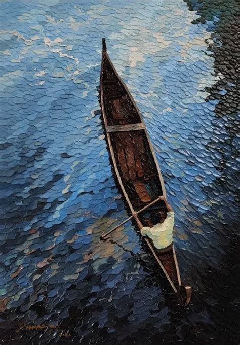 "Untitled 1": Blue-Violet Figurative painting by Shraddha More ...