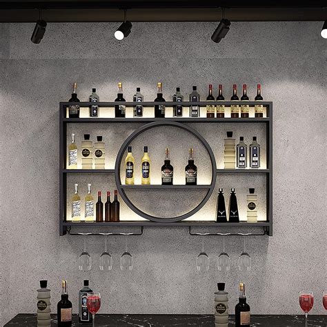 Hanging Wine Rack Modern Wall Mounted Wine Display Rack Wall Mounted ...