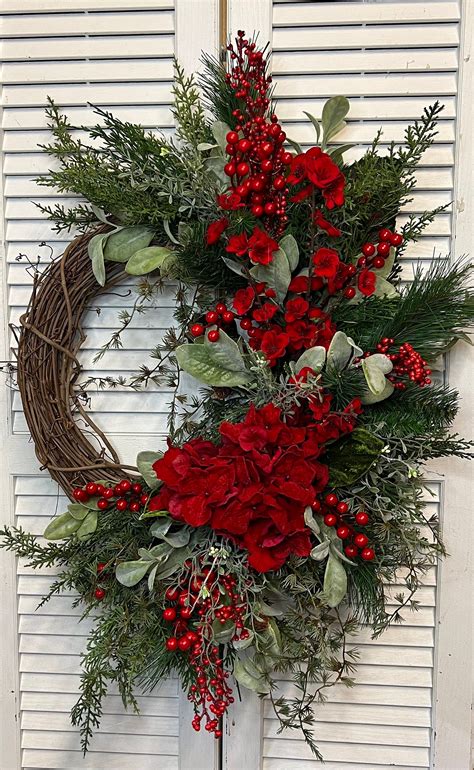 Christmas Wreath for Door | Holiday Wreath | Winter Farmhouse