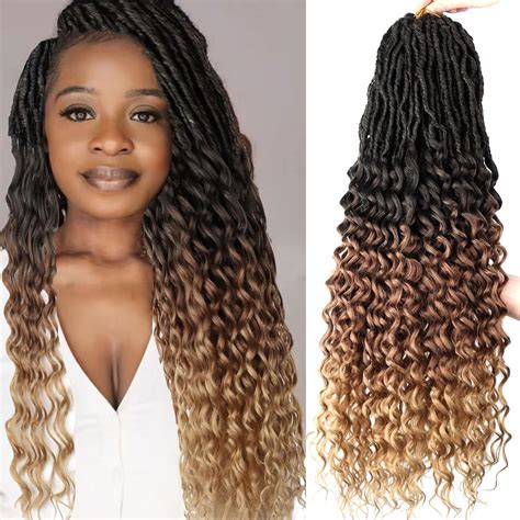 LYCSOU 30 Inch 6 Pack Deep Faux Locs Crochet Hair Soft India | Ubuy