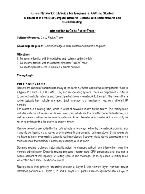 Sisco Packet Tracer First Steps Course 的图像结果