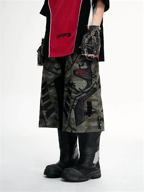 Personsoul Racing Camo Cargo Jorts - personsoul