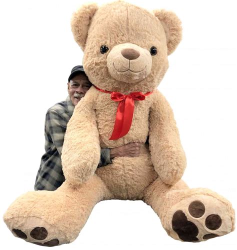 Giant 6 Ft Stuffed Plush Teddy Bear - Extra Large 72 Inch Big Plushie ...