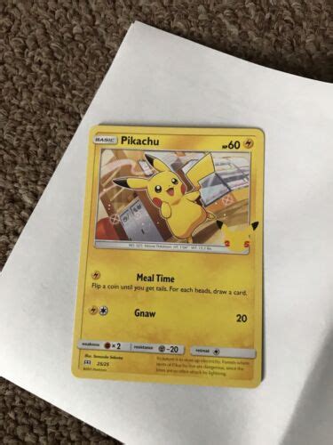 Buy Pokemon - Pikachu - 25th Anniversary Mcdonalds Promo 2021 -25/25 ...