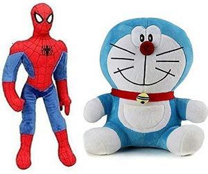 BOLT Spiderman & Doraemon Soft Toy for Kids,Girls & Children Playing ...