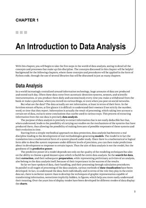 Python Data Analytics - NOTES2 - The Data Analysis Process Data ...