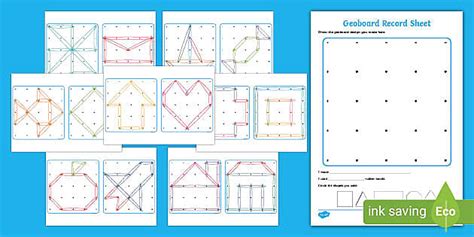 Geoboard Task Cards and Recording Sheet
