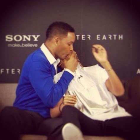Will Smith Kisses Jaden on the Lips During Interview