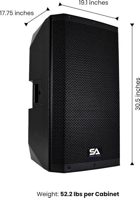 Buy Seismic Audio Speakers Riot-15, Pair of Powered 1000 Watt PA/DJ ...