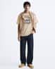 Buy BEIGE Tshirts for Men by MISCHIEF MONKEY Online | Ajio.com