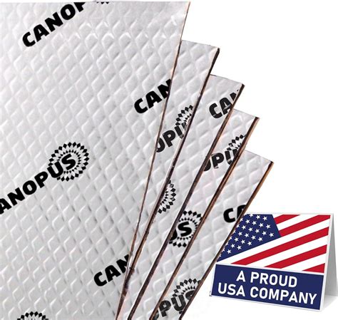 CANOPUS Professional Sound Deadening Mat - 50 mil, 10 sqft, Pack of 10 Sheets, Butyl Sound ...