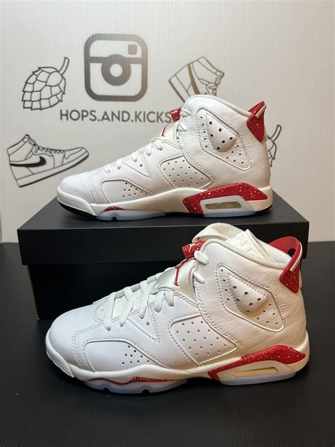 Jordan 6 Red Leather