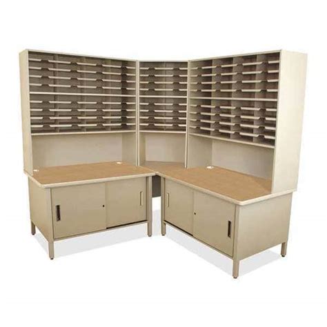 Marvel Mailroom 100 Slot Mailroom Organizer w/Cabinet, Riser UTIL0052 ...