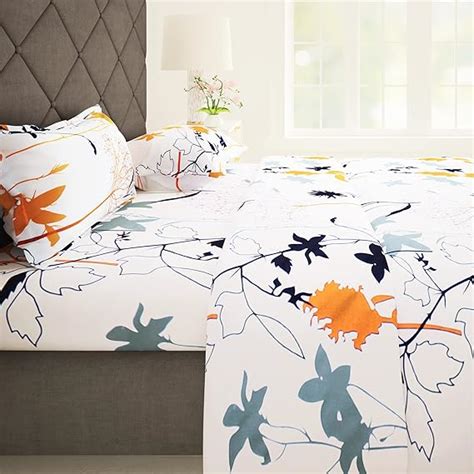 Story@Home Bedsheet for Double Size Bed | 186 TC | White | Printed | 1 ...
