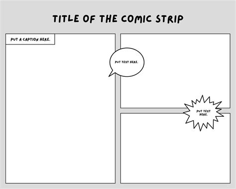 Page 2 - Free printable comic strip templates you can customize | Canva