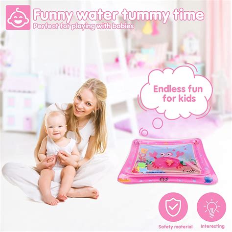 Tummy Time Water Mat Baby Sensory Play Water mat Kids Inflatable Tummy ...