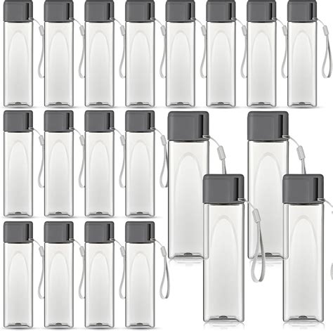 Amazon.com: Mifoci 20 Pieces Water Bottle Bulk 17 oz Plastic Water ...