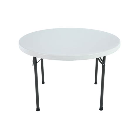 Lifetime 46 in Round Commercial Folding Table, White 22960 - Walmart ...