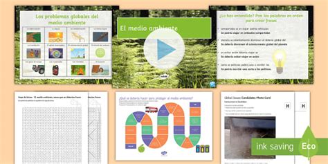 Environment Lesson 1: Global Environmental Problems Lesson Pack Spanish