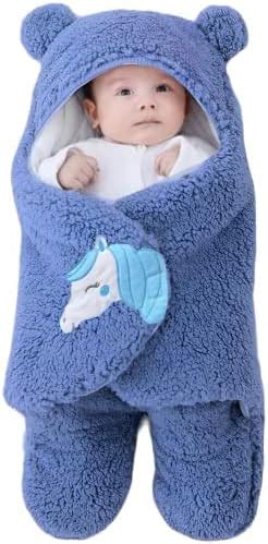 BRANDONN Baby Blankets New Born Pack of Wearable Hooded Swaddle Wrapper ...