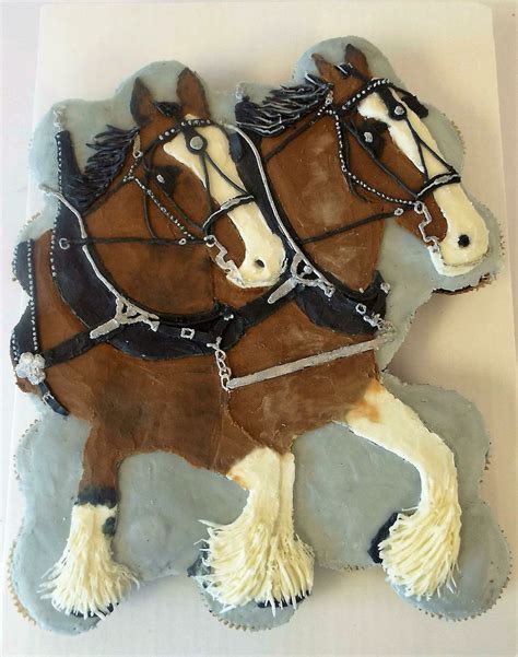 Clydesdale Cupcake Cake! All buttercream! By sweet heritage bakery ...