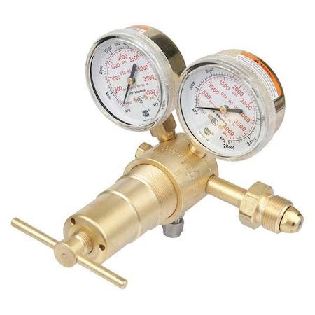 Victor Gas Regulator, Argon, Helium, Nitrogen, Single Stage, 0.965"-14 ...