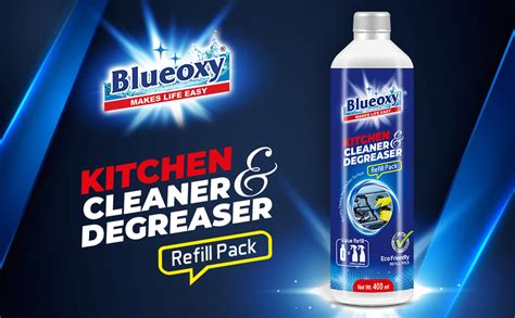 BLUEOXY Kitchen Cleaner & Degreaser Refill Pack | Kitchen Grease ...