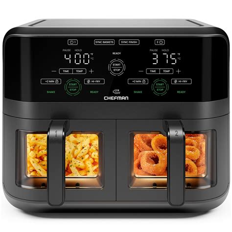 Snapklik.com : CHEFMAN 6 Quart Dual Basket Air Fryer Oven