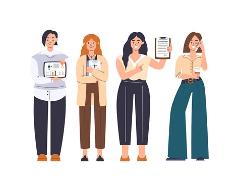 Business women teamwork concept. Different female professionals ...