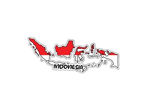 Image result for Indonesia Map Sticker