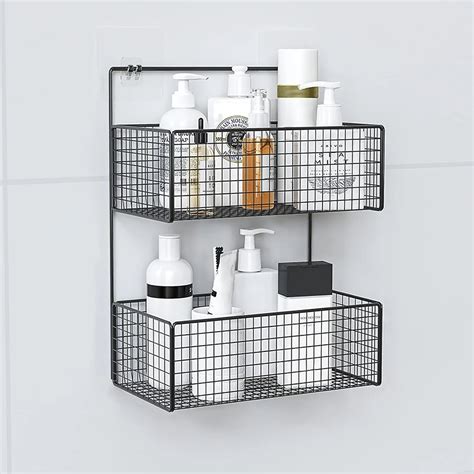 2 Layer Wall Mounted Metal Rack – HBStore