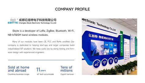 Company Overview - Chengdu Ebyte Electronic Technology Co., Ltd.