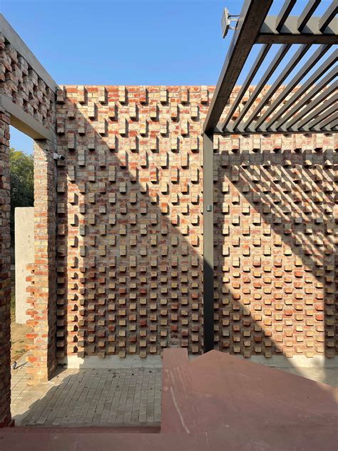 This New Delhi farmhouse is made of brick, shadow and sunlight ...