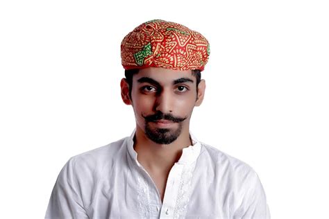 TRADITIONAL INDIAN MEN HAT ROYAL RAJASTHANI PAGHADI TURBAN SAFA PAG ...