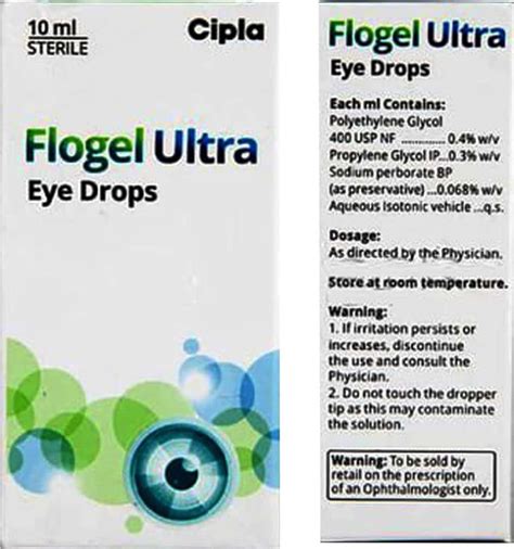 Flogel Ultra Bottle Of 10ml Eye Drops: Uses, Side Effects, Price ...