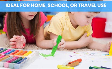 Kidorado - Solid Paint Sticks For Kids, 12 Washable Colors, Quick-Dry ...