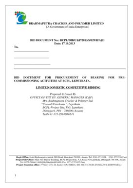 Fillable Online BRAHMAPUTRA CRACKER AND POLYMER LIMITED A Government of ...