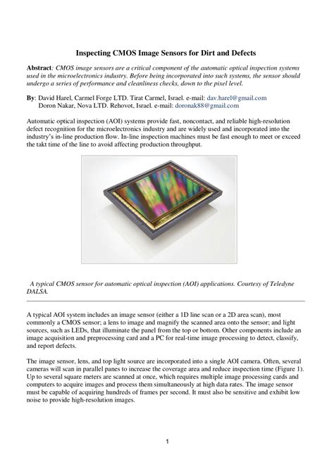 Image result for Dirt Over Camera CMOS