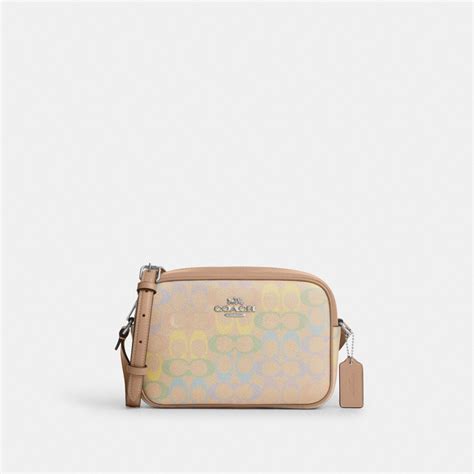 Coach Jamie Camera Bag In Rainbow Signature Canvas Silver Sand Multi ...