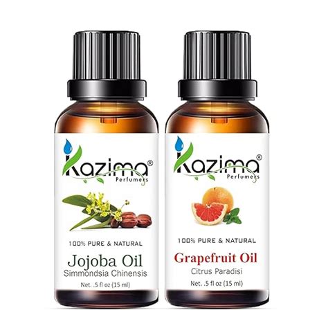 Buy KAZIMA Combo of Jojoba Carrier Oil and Grapefruit Essential Oil ...