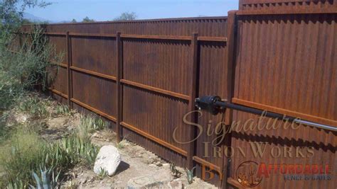 Corrugated Steel Fence and Gates · Affordable Fence & Gates
