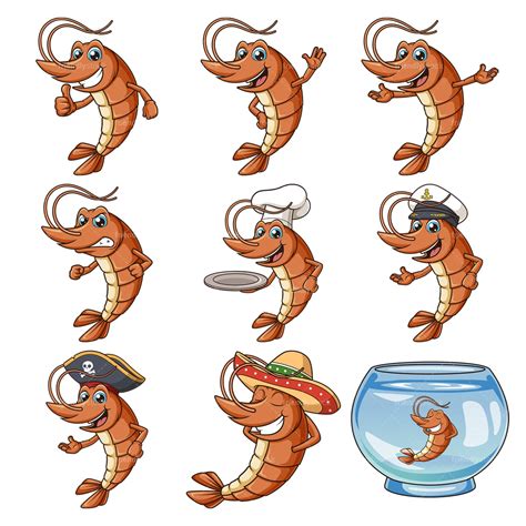 Clipart Of A Shrimp