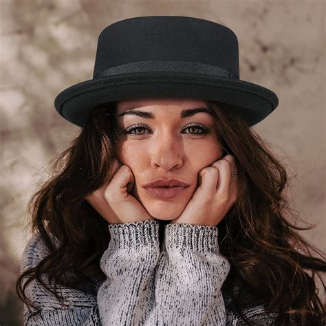 Buy Pork Pie Hats for Men/Women, 100% Wool Felt Hat Stout Porkpie ...